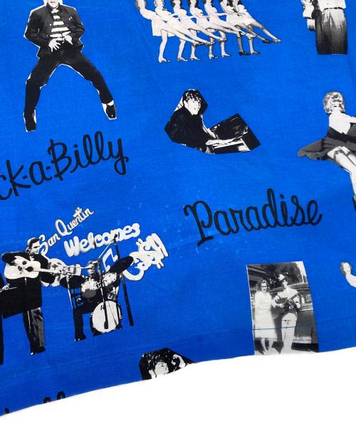 WACKO MARIA（ワコマリア）WACKO MARIA (ワコマリア) ROCKABILLY HAWAIIAN SHIRT S/S　17SS ブルー サイズ:Lの古着・服飾アイテム