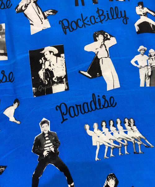 WACKO MARIA（ワコマリア）WACKO MARIA (ワコマリア) ROCKABILLY HAWAIIAN SHIRT S/S　17SS ブルー サイズ:Lの古着・服飾アイテム