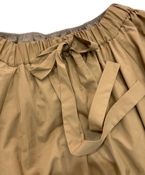 SHIPS Primary navy label（シップス プライマリー ネイビー レーベル）SHIPS Primary Navy Label (シップス プライマリー ネイビー レーベル) ヘム ステッチ オフショル ワンピース　314-52-2508 ブラウン サイズ:Freeの古着・服飾アイテム