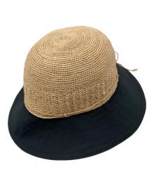 HELEN KAMINSKI（ヘレンカミンスキー）の古着「Kalola ラフィアハット」｜ベージュ×ブラック