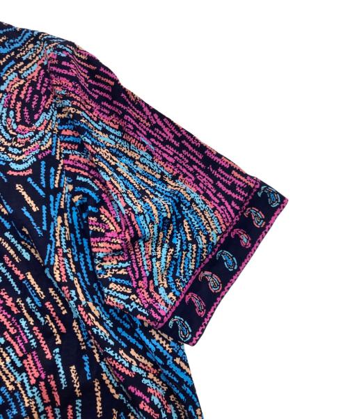 LEONARD（レオナール）LEONARD (レオナール) 半袖総柄カットソー　0339610 ネイビー×ピンク サイズ:42の古着・服飾アイテム