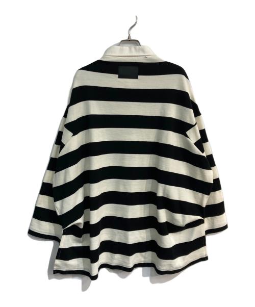 COGTHEBIGSMOKE（コグザビッグスモーク）COGTHEBIGSMOKE (コグザビッグスモーク) IVY RUGBY JERSEY　9101-156-915-1 ホワイト×ブラック サイズ:-の古着・服飾アイテム