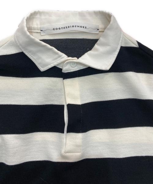COGTHEBIGSMOKE（コグザビッグスモーク）COGTHEBIGSMOKE (コグザビッグスモーク) IVY RUGBY JERSEY　9101-156-915-1 ホワイト×ブラック サイズ:-の古着・服飾アイテム