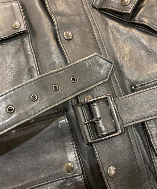 VANSON（バンソン）VANSON (バンソン) TTレザーモーターサイクルジャケット　0777B13 ブラック サイズ:38の古着・服飾アイテム