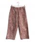 Plantation（プランテーション）の古着「サシコフラワージャガードパンツ　PL03FF160」｜レッド