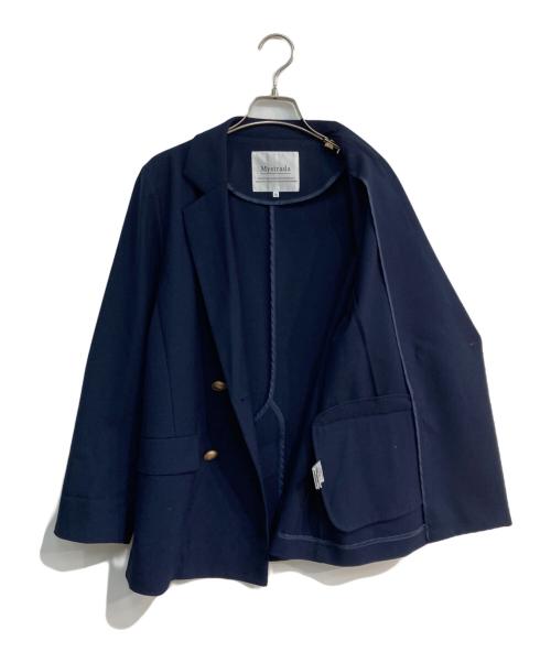 Mystrada（マイストラーダ）Mystrada (マイストラーダ) ライトテーラードジャケット　34246730 ネイビー サイズ:36の古着・服飾アイテム