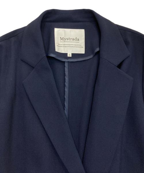 Mystrada（マイストラーダ）Mystrada (マイストラーダ) ライトテーラードジャケット　34246730 ネイビー サイズ:36の古着・服飾アイテム