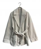 ARPEGE STORYアルページュストーリー）の古着「ミドル丈テーラーリバーコート　13423030」｜アイボリー