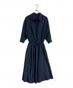 ARPEGE STORYアルページュストーリー）の古着「ドロストシャツワンピース　25SS 　15169030」｜ネイビー
