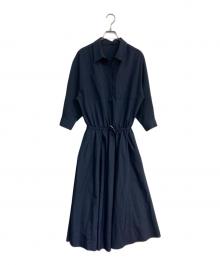 ARPEGE STORY（アルページュストーリー）の古着「ドロストシャツワンピース　25SS 　15169030」｜ネイビー