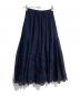 JUSGLITTY (ジャスグリッティー) カットワークティアードスカート　45133490 ネイビー：6000円