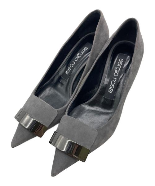 sergio rossi（セルジオロッシ）sergio rossi (セルジオロッシ) sr1 スウェードパンプス グレー サイズ:36 1/2の古着・服飾アイテム