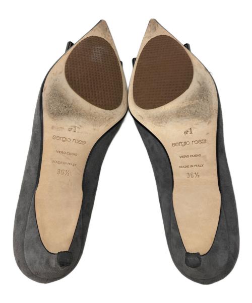 sergio rossi（セルジオロッシ）sergio rossi (セルジオロッシ) sr1 スウェードパンプス グレー サイズ:36 1/2の古着・服飾アイテム