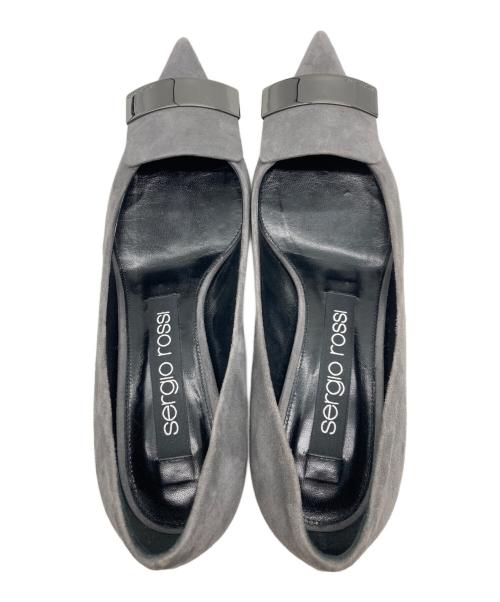 sergio rossi（セルジオロッシ）sergio rossi (セルジオロッシ) sr1 スウェードパンプス グレー サイズ:36 1/2の古着・服飾アイテム