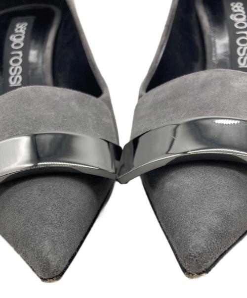 sergio rossi（セルジオロッシ）sergio rossi (セルジオロッシ) sr1 スウェードパンプス グレー サイズ:36 1/2の古着・服飾アイテム