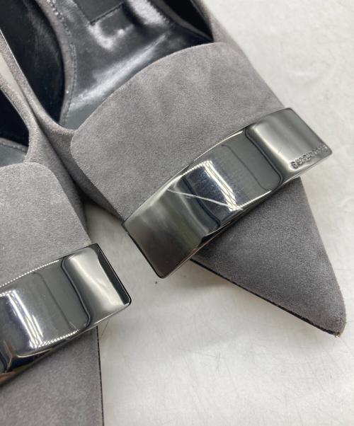 sergio rossi（セルジオロッシ）sergio rossi (セルジオロッシ) sr1 スウェードパンプス グレー サイズ:36 1/2の古着・服飾アイテム