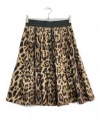 DOLCE & GABBANAドルチェ＆ガッバーナ）の古着「レオパードスカート」｜ブラウン