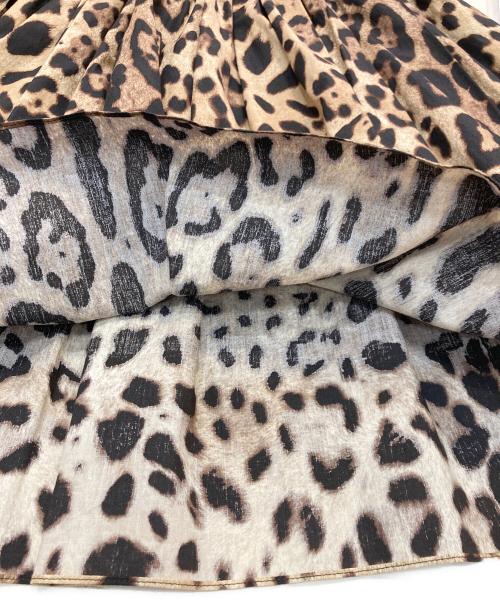 DOLCE & GABBANA（ドルチェ＆ガッバーナ）DOLCE & GABBANA (ドルチェ＆ガッバーナ) レオパードスカート ブラウン サイズ:40の古着・服飾アイテム