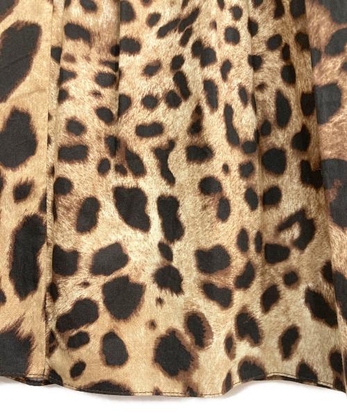 DOLCE & GABBANA（ドルチェ＆ガッバーナ）DOLCE & GABBANA (ドルチェ＆ガッバーナ) レオパードスカート ブラウン サイズ:40の古着・服飾アイテム