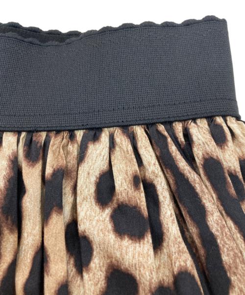 DOLCE & GABBANA（ドルチェ＆ガッバーナ）DOLCE & GABBANA (ドルチェ＆ガッバーナ) レオパードスカート ブラウン サイズ:40の古着・服飾アイテム