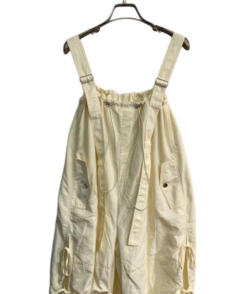 MAISON SPECIAL（メゾンスペシャル）MAISON SPECIAL (メゾンスペシャル) Side Ribbon Voluminous Rompers　21241265313 アイボリー サイズ:38の古着・服飾アイテム