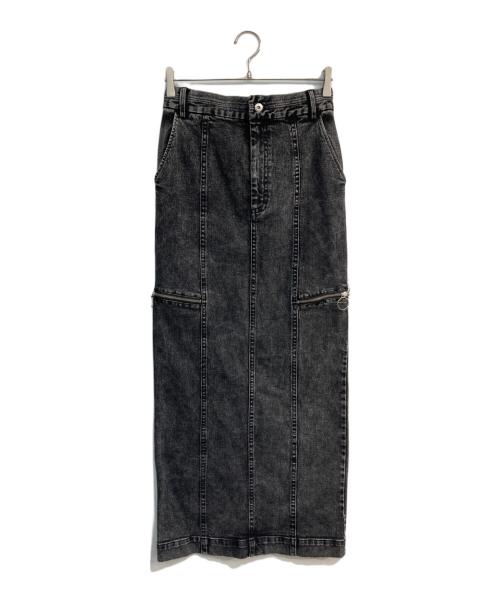 MAISON SPECIAL（メゾンスペシャル）MAISON SPECIAL (メゾンスペシャル) Side Zip Tight Denim Skirt　21231515303 グレー サイズ:38の古着・服飾アイテム