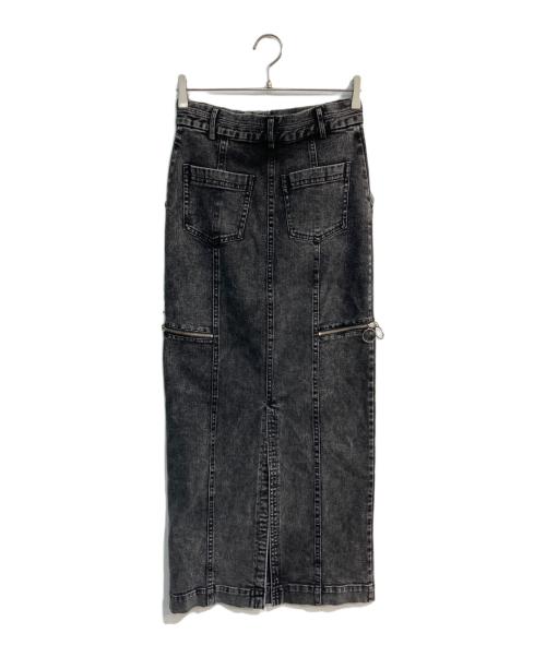 MAISON SPECIAL（メゾンスペシャル）MAISON SPECIAL (メゾンスペシャル) Side Zip Tight Denim Skirt　21231515303 グレー サイズ:38の古着・服飾アイテム
