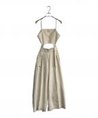 MAISON SPECIALメゾンスペシャル）の古着「リネンセットオールインワン　21221265403」｜アイボリー