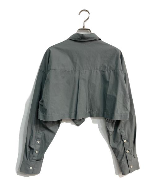 MAISON SPECIAL（メゾンスペシャル）MAISON SPECIAL (メゾンスペシャル) ネクタイショートシャツ　21231315208 グレー サイズ:Freeの古着・服飾アイテム