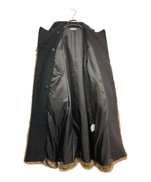 MAISON SPECIAL（メゾンスペシャル）MAISON SPECIAL (メゾンスペシャル) 切替デザインロングコート ブラック×ブラウン サイズ:ｆｒｅｅの古着・服飾アイテム