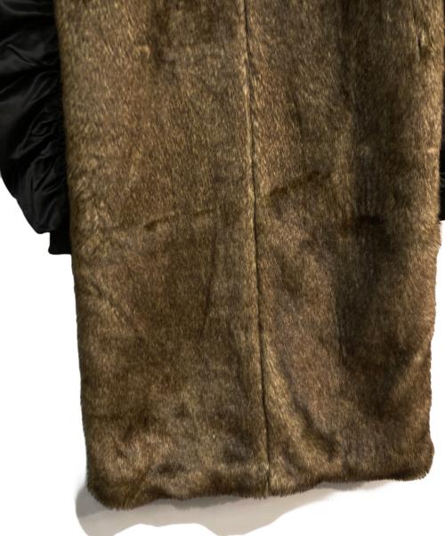 MAISON SPECIAL（メゾンスペシャル）MAISON SPECIAL (メゾンスペシャル) 切替デザインロングコート ブラック×ブラウン サイズ:ｆｒｅｅの古着・服飾アイテム