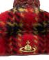 中古・古着 Vivienne Westwood (ヴィヴィアンウエストウッド) オーブワッペンチェック柄アンゴラベレー帽 レッド×イエロー サイズ:M：7000円
