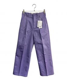 UNIVERSAL OVERALL×B:MING LIFE STORE（ユニバーサルオーバーオール×ビーミングライフストア）の古着「タックワイドパンツ　U2112679BL」｜パープル