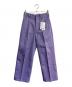 UNIVERSAL OVERALL（ユニバーサルオーバーオール）の古着「タックワイドパンツ　U2112679BL」｜パープル