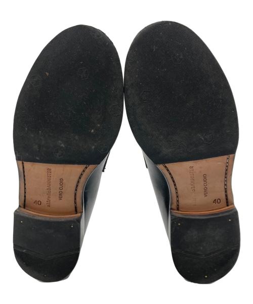 Alfredo BANNISTER（アルフレッドバニスター）alfredo BANNISTER (アルフレッドバニスター) グットイヤーウェルト ローファー　52431022021 ブラック サイズ:40の古着・服飾アイテム