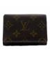 LOUIS VUITTON（ルイ ヴィトン）の古着「カードケース アンヴェロップ・カルト ドゥ ヴィジット」｜ブラウン