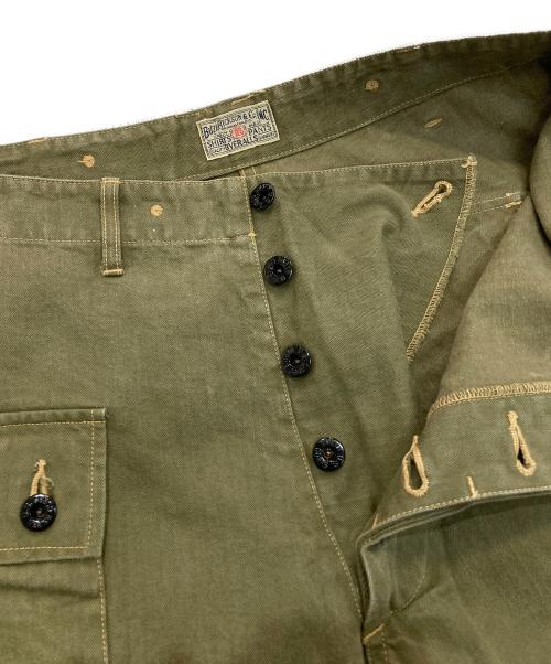 BUZZ RICKSON'S（バズリクソンズ）BUZZ RICKSON'S (バズリクソンズ) U.S.MARINE CORPS HERRINGBONE PANTS　U.S.M.C. M-1944 復刻モデル　BR42340 カーキ サイズ:36の古着・服飾アイテム