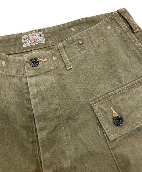 BUZZ RICKSON'S（バズリクソンズ）BUZZ RICKSON'S (バズリクソンズ) U.S.MARINE CORPS HERRINGBONE PANTS　U.S.M.C. M-1944 復刻モデル　BR42340 カーキ サイズ:36の古着・服飾アイテム