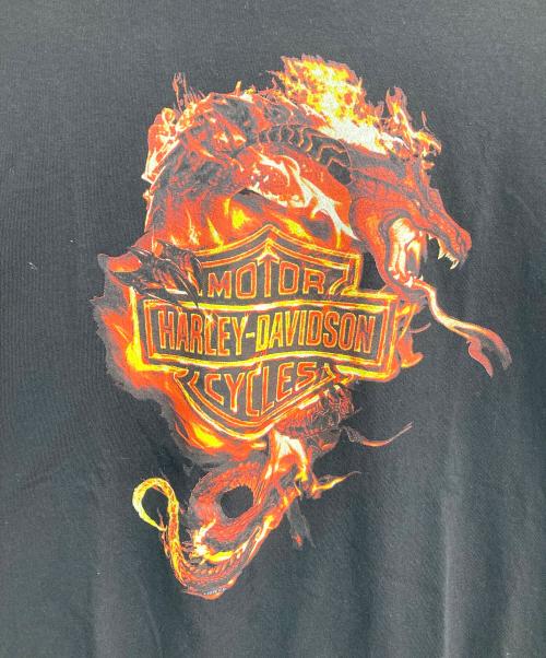 HARLEY-DAVIDSON（ハーレーダビッドソン）HARLEY-DAVIDSON (ハーレーダビッドソン) プリントTシャツ ブラック サイズ:Lの古着・服飾アイテム