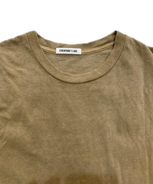EVERYDAY I LIKE.（エヴリデイ アイ ライク）EVERYDAY I LIKE. (エヴリデイ アイ ライク) Relax Tシャツ　DeuxiemeClasse 25SS ピグメント加工　25070500812010 キャメル サイズ:Freeの古着・服飾アイテム