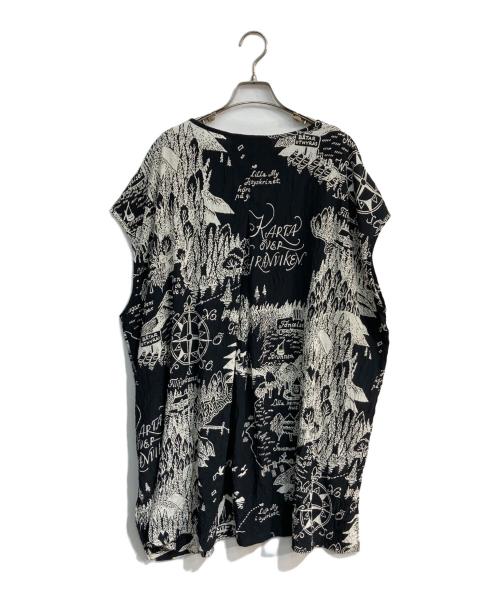 a part of me.（ア・パート オブ ミー）a part of me. (ア・パート オブ ミー) MOOMIN (ムーミン) 総柄ワンピース 日本製  Y's for living ホワイト×ブラック サイズ:Freeの古着・服飾アイテム