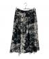 a part of me. (ア・パート オブ ミー) 総柄スカート　日本製　 Y's for living  ホワイト×ブラック サイズ:Free：5000円
