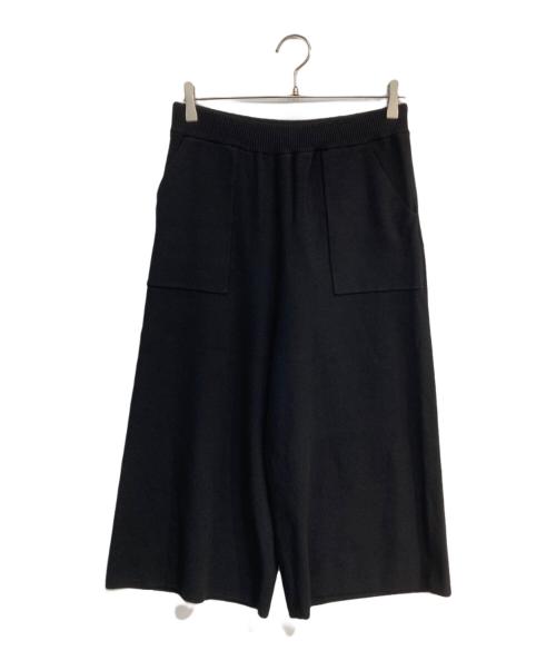 ANNE COQUINE（アンコキーヌ）Anne Coquine (アンコキーヌ) ニットワイドパンツ ブラック サイズ:M 未使用品の古着・服飾アイテム