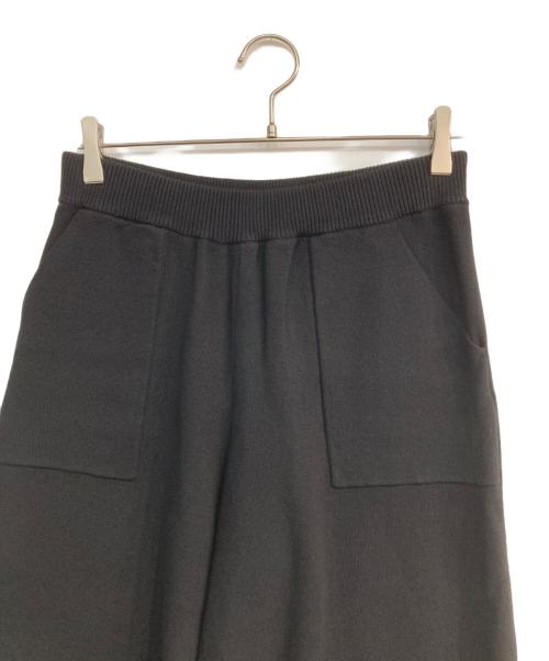 ANNE COQUINE（アンコキーヌ）Anne Coquine (アンコキーヌ) ニットワイドパンツ ブラック サイズ:M 未使用品の古着・服飾アイテム