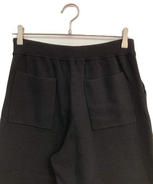 ANNE COQUINE（アンコキーヌ）Anne Coquine (アンコキーヌ) ニットワイドパンツ ブラック サイズ:M 未使用品の古着・服飾アイテム