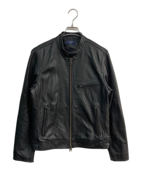 BACK NUMBER（バックナンバー）BACK NUMBER (バックナンバー) リアルレザーシングルジャケット　BN-4216001 ブラック サイズ:Mの古着・服飾アイテム