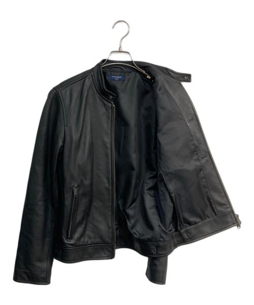 BACK NUMBER（バックナンバー）BACK NUMBER (バックナンバー) リアルレザーシングルジャケット　BN-4216001 ブラック サイズ:Mの古着・服飾アイテム