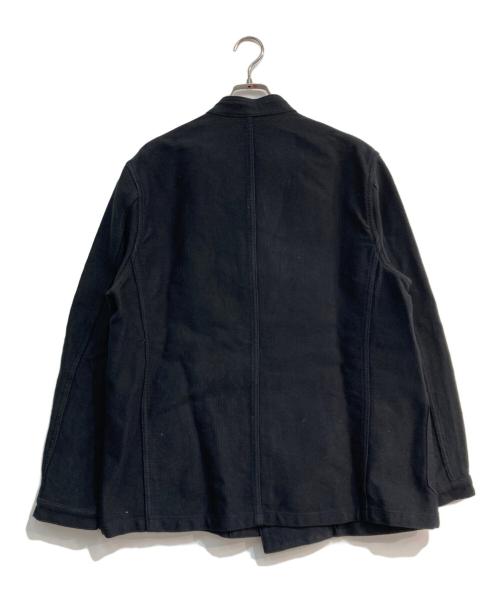 Ets MATERIAUX（マテリオ）Ets MATERIAUX (マテリオ) フレンチワーク コーデュロイ ダブルブレストジャケット ブラック サイズ:2の古着・服飾アイテム