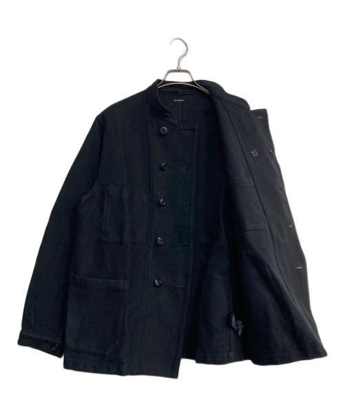 Ets MATERIAUX（マテリオ）Ets MATERIAUX (マテリオ) フレンチワーク コーデュロイ ダブルブレストジャケット ブラック サイズ:2の古着・服飾アイテム