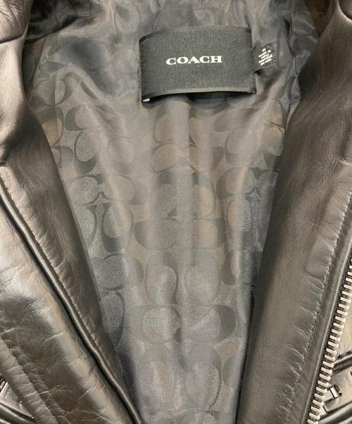 COACH（コーチ）COACH (コーチ) レザー レーサー ブラック サイズ:Mの古着・服飾アイテム